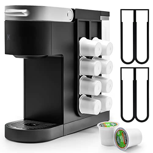 커피 포트 홀더 사이드 마운트 - 호환가능한 K 컵홀더 and Keurig 커피 머신 Some 모델, 호환가능한 Keurig Slim，Keurig K-Mini Plus，Walls, 캐비닛, 냉장고 (2 팩/ 16 K Cu