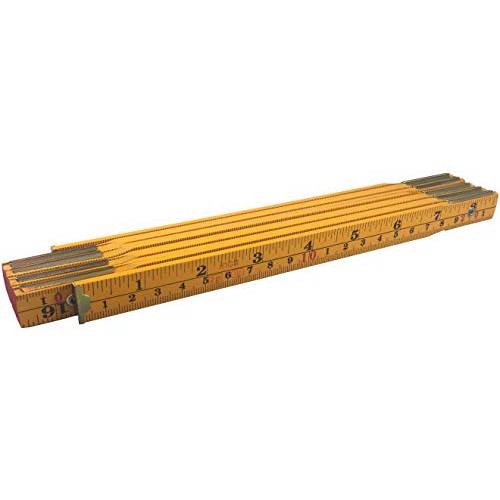 접이식 나무 스틱 자,  인치&  매트릭 (6-foot-6-inch/ 2-Meter When 스트레이트), 목수/ 일반 사용