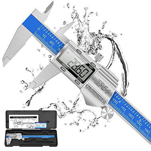 디지털 Calliper, 150 mm 스테인레스 스틸 측정 게이지 측정 툴 스플래시방지 방진 교체용 배터리 and 라지 디스플레이 가정용 and Industry