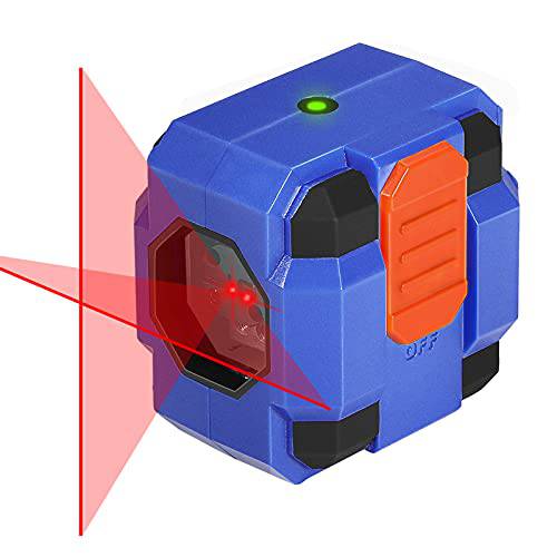 SORAKO 레이저 레벨 33-50 Feet Self-Leveling 라인 Lasers  수평&  버티컬 라인 Cross-Line 레이저, 라인 레이저 레벨 툴 공사현장, 레이저 Class II (배터리 포함)