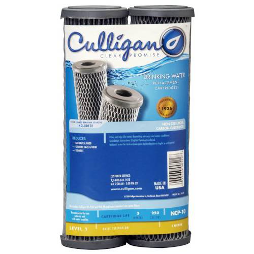 Culligan NCP-10 음료 워터 and 일반 사용 교체용 카트리지 2-pack