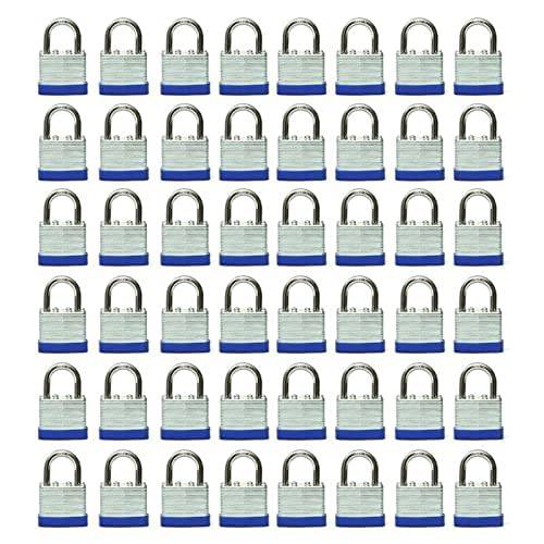 코팅된 키,열쇠 맹꽁이자물쇠,통자물쇠,자물쇠 (1-9/ 16, 40mm), 키,열쇠 한쌍 자물쇠, 표준 걸쇠, 팩 of 48