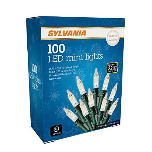 SYLVANIA M5 세트 LED 크리스마스 라이트, 따뜻한 화이트