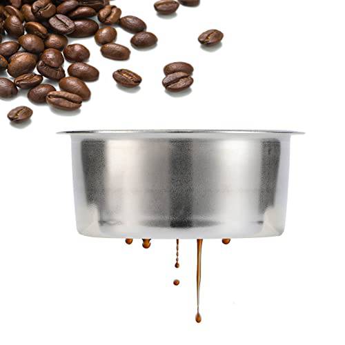 51mm 커피 필터 바스킷 스테인레스 스틸 Non-Pressurized 포터필터 바스킷 리유저블,재사용 탈착식 Breville Delonghi Krups 에스프레소,커피 머신 2 컵 16-18g