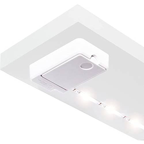 파워 실용적인 Luminoodle 찬장부착형, 부착형 라이트닝 - 클릭 LED 라이트 스트립 선반형, 주방 캐비닛, &  가구, 1-Pack 포함 파워 버튼&  테이프 접착 - 일광 화이트 (5000K)