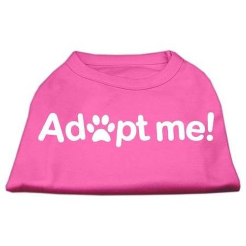 Mirage Pet Products  채택 Me 스크린 프린트 셔츠, 라지, 브라이트 핑크