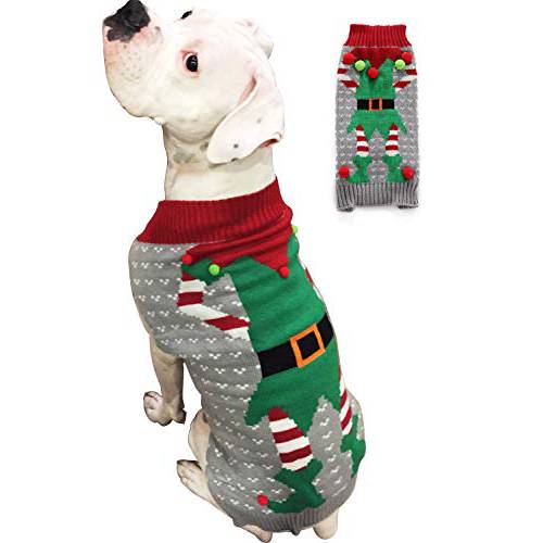 BOBIBI  강아지 스웨터 크리스마스 애완동물 고양이 겨울 니트웨어 Warm 옷