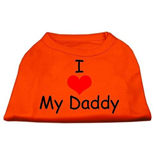 Mirage Pet Products 14-Inch I Love My Daddy 스크린 프린트 셔츠 애완동물, 라지, 오렌지