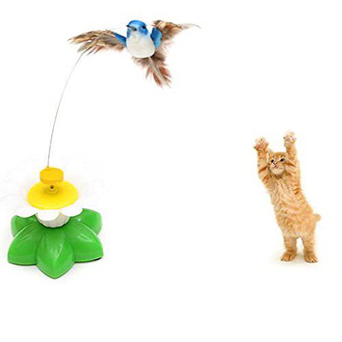 ZIYAN  새 장난감 애완동물 고양이, Funny 회전 전기,전동 플라잉 새 상호작용완구 A 고정 테이프, 다양한색