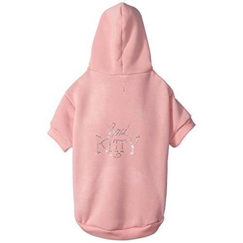 Mirage 애완동물 Products 18-Inch Bad Kitty Rhinestud 후디, XX-Large, 핑크