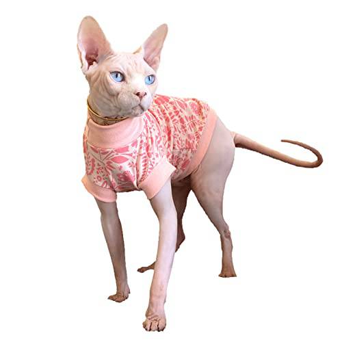 Sphynx 고양이 섬머 옷 카모플라쥬 패턴 코튼 T-Shirts 소매없는 소프트 통기성 풀오버 조끼,베스트 Kitten 셔츠 Sphynx