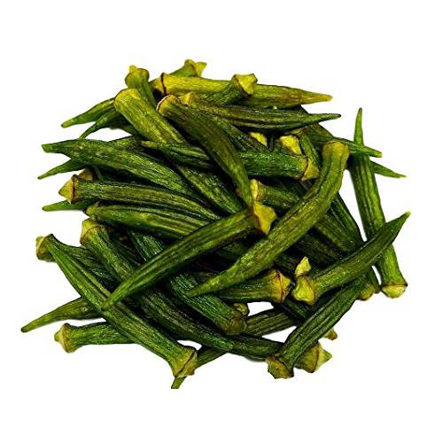 Okra Chips, Sea-Salted, No Color Added, No Sugar Added, Natural, Delicious And Healthy, Bulk Chips (Okra Chips, 2 LBS)
