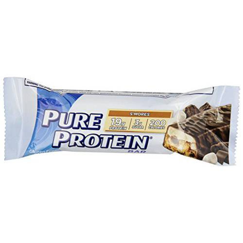 Pure ProteinHigh Protein Bar S’moresProtein Bars19 Grams of Protein per BarGluten Free6-1.76-Ounce Bars