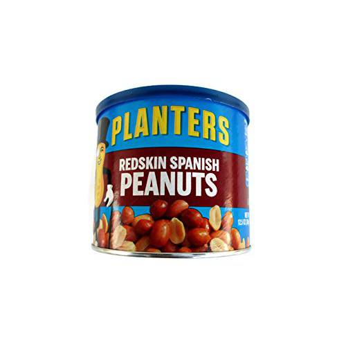 Planters Redskin Spanish Peanuts with Sea Salt 12.5oz Can (Pack of 4)