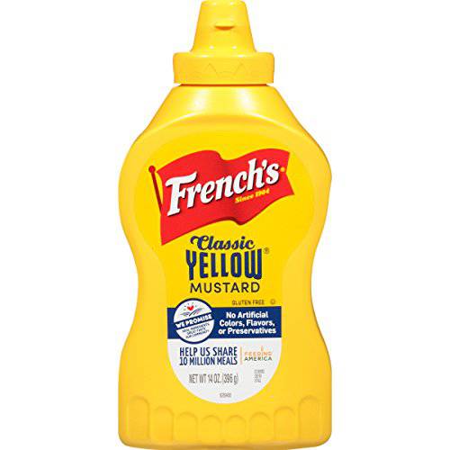 French’s Classic Yellow Mustard, 14 oz (Pack of 16)