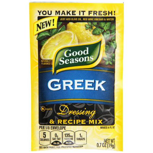 Good Seasons Greek Dressing & Recipe Seasoning Mix (24 ct Pack, 0.7 oz Packets)
