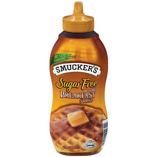 Smucker’s Sugar Free Low Calorie Breakfast Syrup, 14.5 Ounce (Pack of 6)