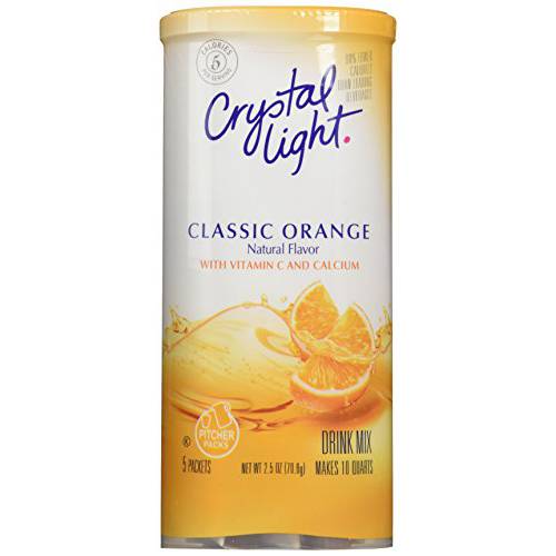Crystal Light Pitcher Packets, Classic Orange, 2.5 OZ