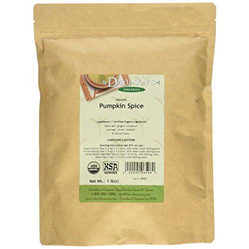 Davidson’s Tea Bulk Bag, Organic Pumpkin Spice, 16 Ounce
