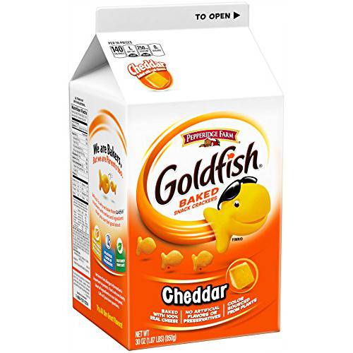 Pepperidge Farm Goldfish Cheddar Crackers, 30 Ounce Carton