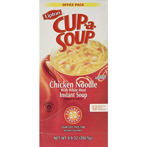 Lipton Cup-A-Soup, Chicken Noodle, 9.9 ounce (Pack of 1)