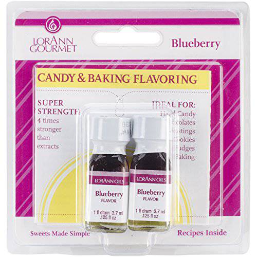 LorAnn Blueberry SS (with natural flavors), 1 dram bottle (.0125 fl oz - 3.7ml - 1 teaspoon) - Twin pack blistered
