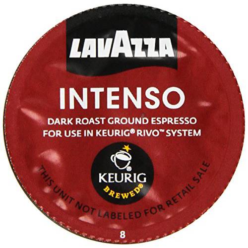 Lavazza Espresso Intenso for Keurig Rivo System, 18 Count -0.26 oz Each, Pack of 2