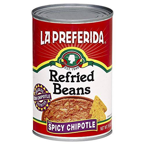 La Preferida Refried Beans, Spicy Chipotle, 16-Ounce (Pack of 3)