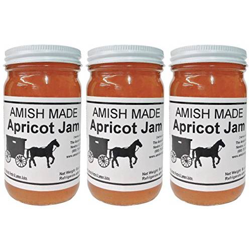 Amish Jam Apricot - 8 Oz Set of Three Jars