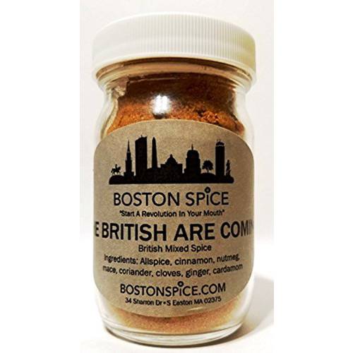 Boston Spice The British Are Coming Handmade English Mixed Spice Pudding Blend Baking Cakes Apple Pumpkin Pies Donuts Pastry Desserts Fudge Brownies Add To Protein Shakes wt 2oz/57g 1/2 Cup Spice