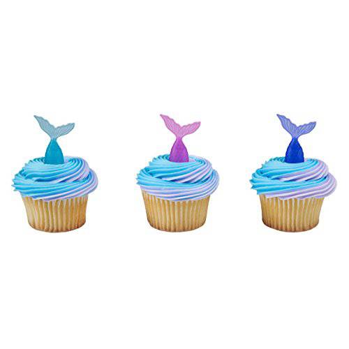 Mermaid Tail Cupcake Picks - 24 pc