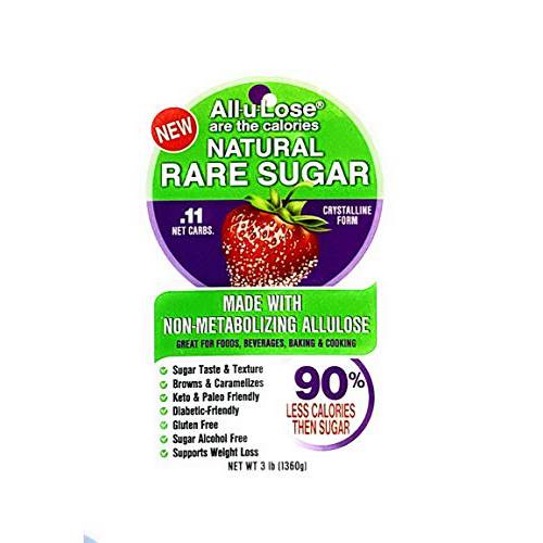 Allulose - Natural Sweetener, Sugar Substitute, Crystalline Allulose, 3lb stand-up pouch - All-u-Lose