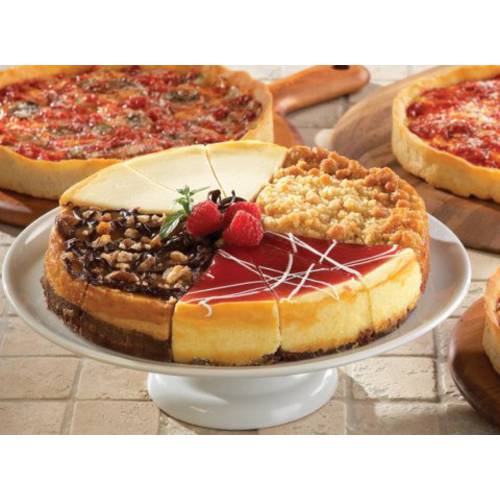 1 Eli’s Sampler Cheescake & 1 Lou Malnati’s Chicago-Style Deep Dish Pizza (Cheese)
