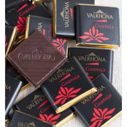Valrhona French Chocolate - Bulk Squares Guanaja 70% Cocoa, 50ct/bag