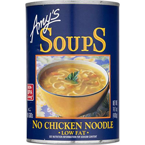 Amy’s Soup, No Chicken Noodle Soup, Made with Organic Vegetables, Vegan, 14.1 oz