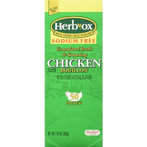 Hormel Herb Ox Chicken Bouillon Sodium Free 50 Packets