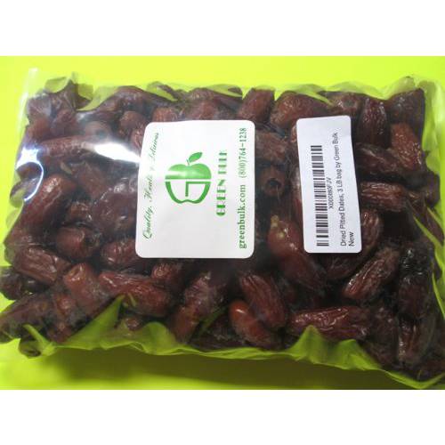 Dried Pitted Dates-Whole, from Green Bulk (3 lb)