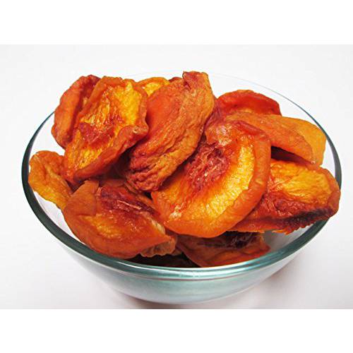 Sun Dried California Peaches, No Added Sugar, 5 LB bag Candymax