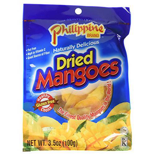Philippine Brand Dried Mangoes, 3.53oz (Pack of 2)