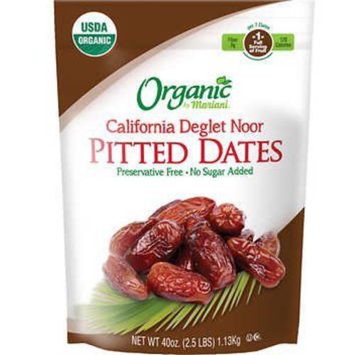 Organic California Deglet Noor Pitted Dates 2.5lb