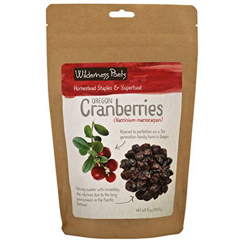 Wilderness Poets Oregon Cranberries (Sweetened with Apples) - Dried Cranberries, 8 Ounce (227 Grams)