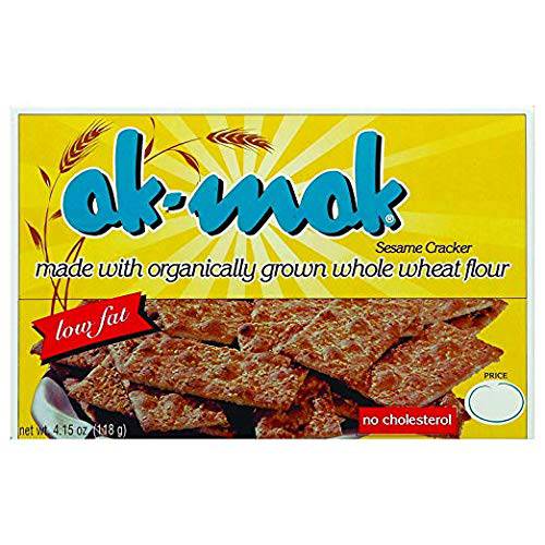 Ak-Mak Sesame Crackers, 4.15-Ounce Boxes(pack of 3)