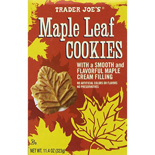 Trader Joe’s Maple Leaf Cookies, Net WT. 11.4oz(323g)