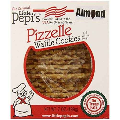 Little Pepi’s Pizzelles, Almond, 7 Ounce