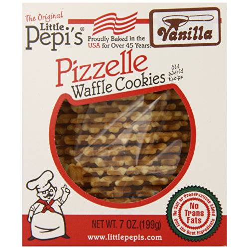 Little Pepi’s Pizzelles, Vanilla, 7 Ounce