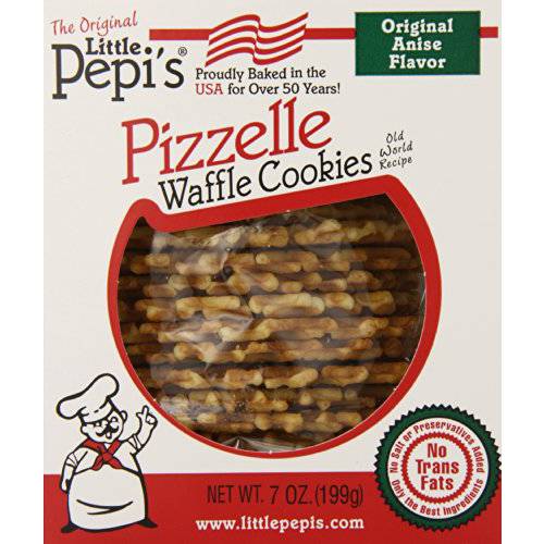Little Pepi’s Pizzelles, Anise, 7 Ounce (Pack of 1)