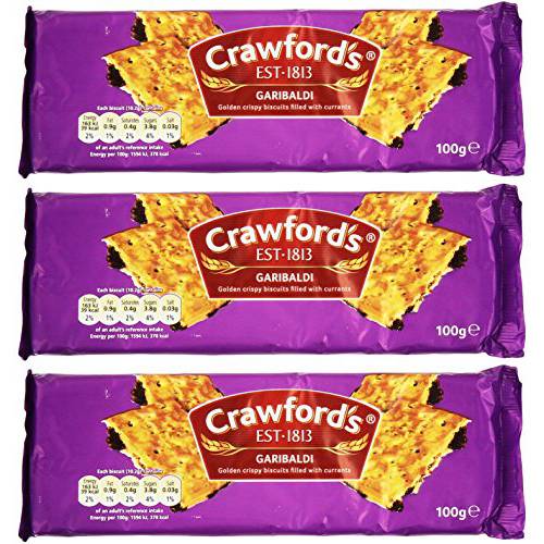 Crawford’s Garibaldi Biscuits 100g 3.53 Ounce (Pack of 3)