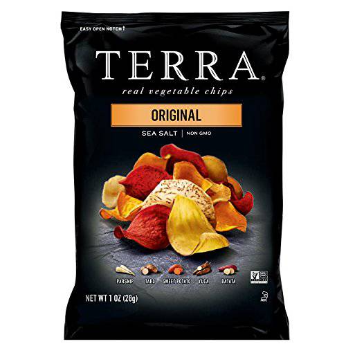 Terra Vegetable Chips with Sea Salt, Original, 1 oz (Pack of 24)