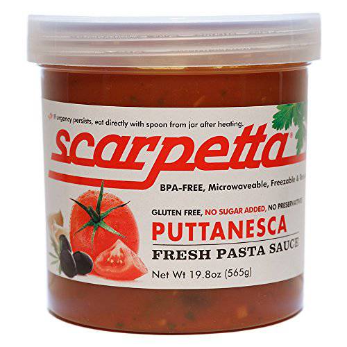 Scarpetta Puttanesca Sauce, 19.8-Ounce Jars (Pack of 4)