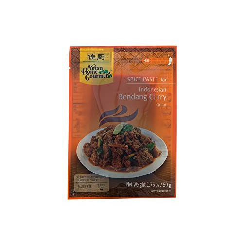 Asian Home Gourmet Spice Paste for: Indonesian Rendang Curry (Gulai) (1 x 1.75 OZ)